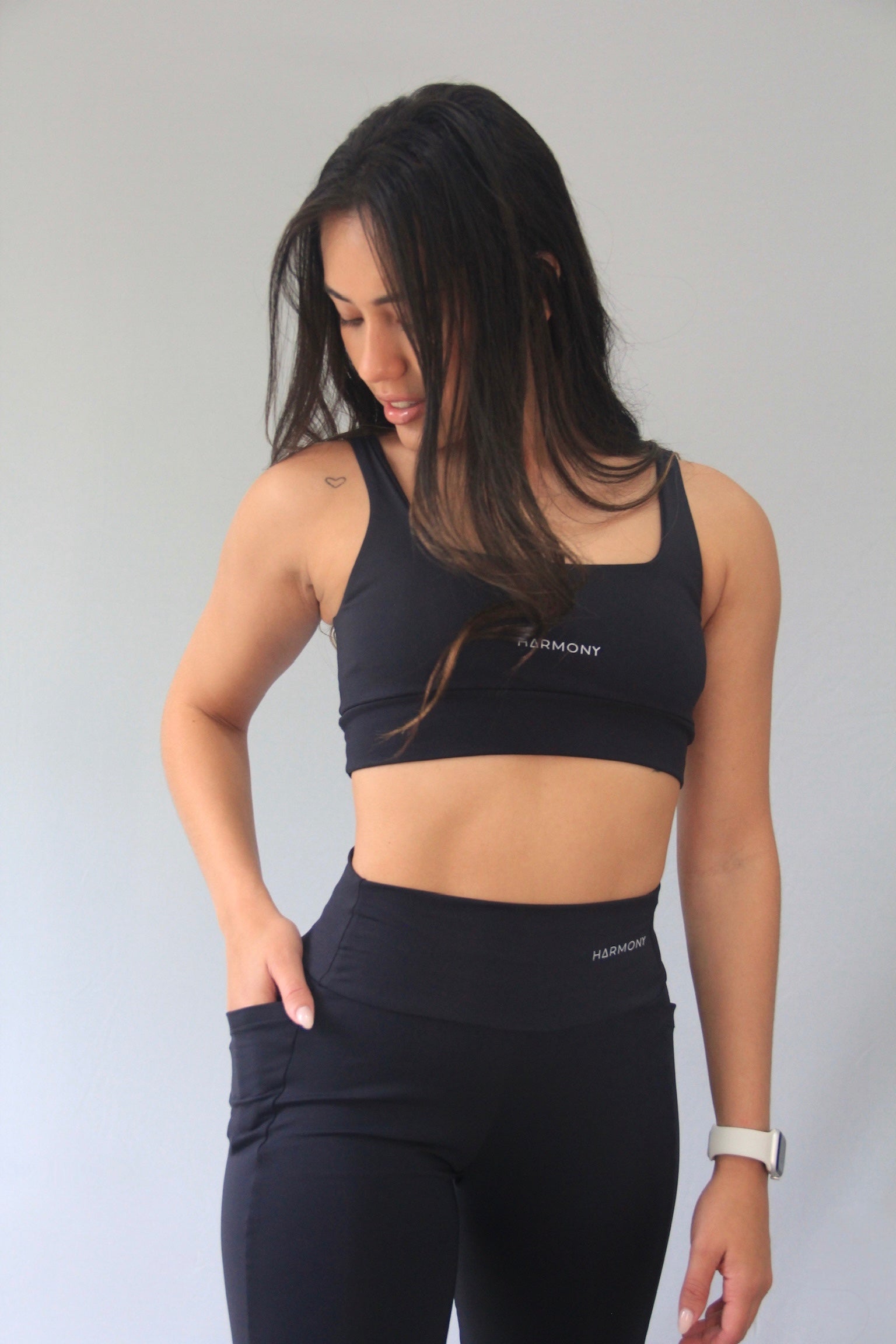 Legging Pure Comfort Com Bolsos Laterais Preta