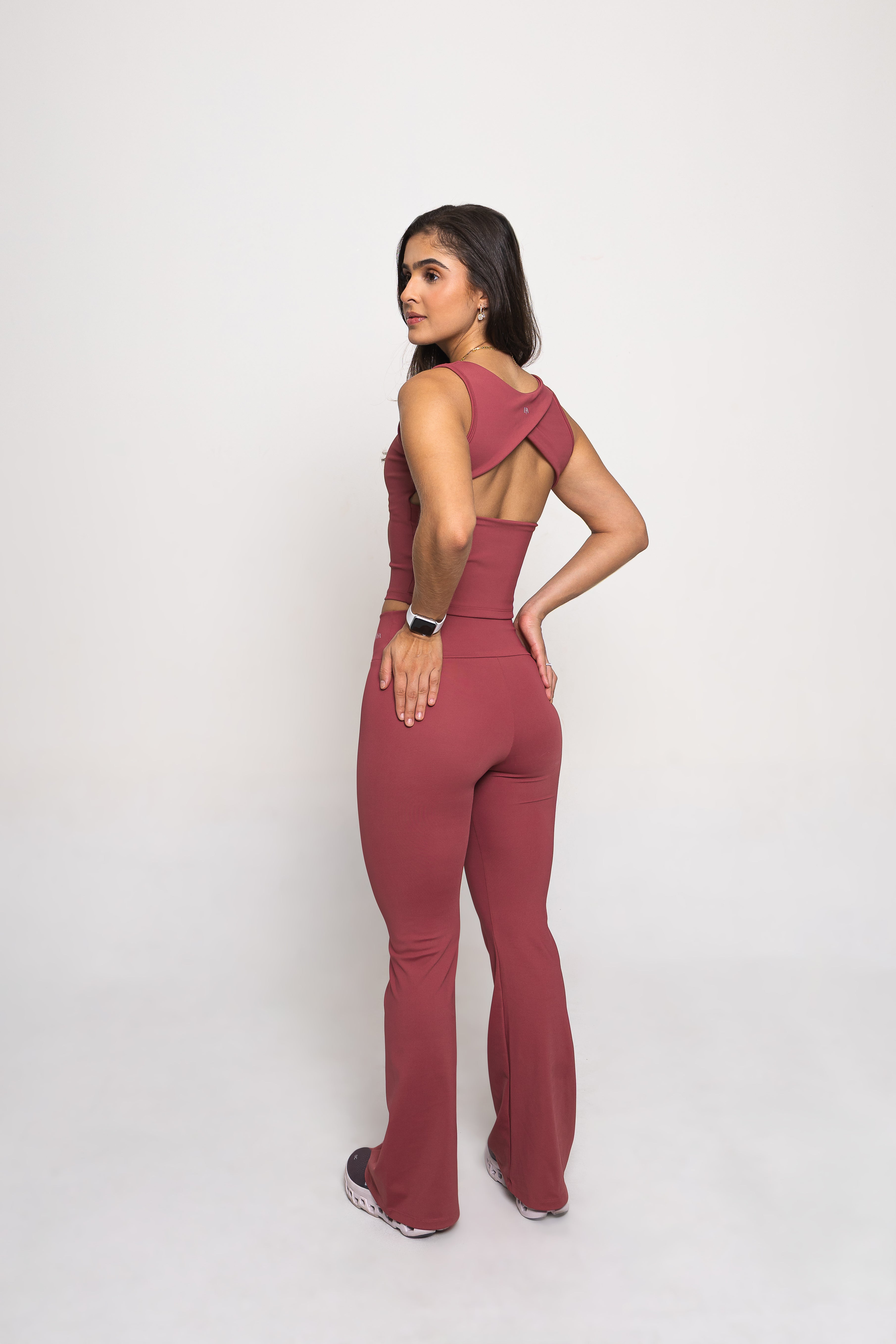 Calça Flare Wellness Rosa Passion